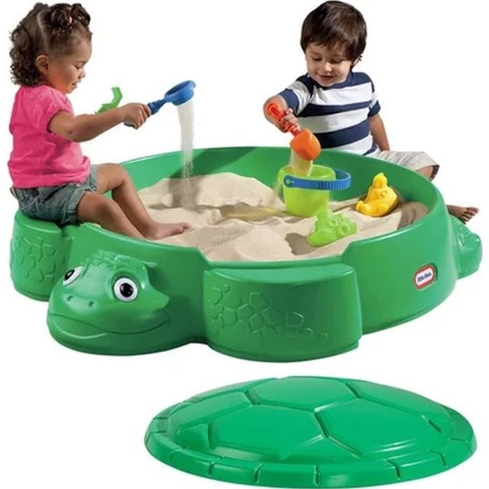 Little Tikes - Bac à sable tortue - vert - jeu créatif de plein air - à partir de 12 mois