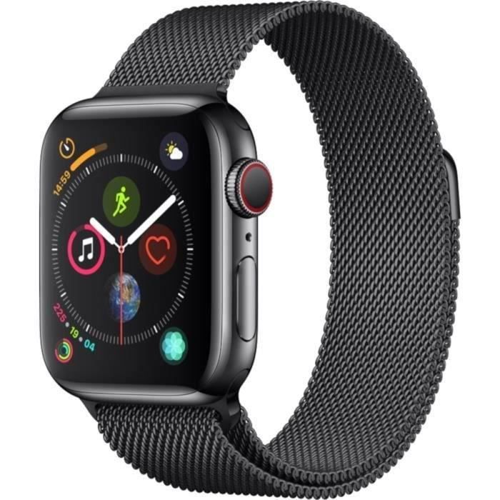 Apple Watch Series 4 GPS + Cellular 40mm Boîtier acier Bracelet 2018 Etat correct - vue 1