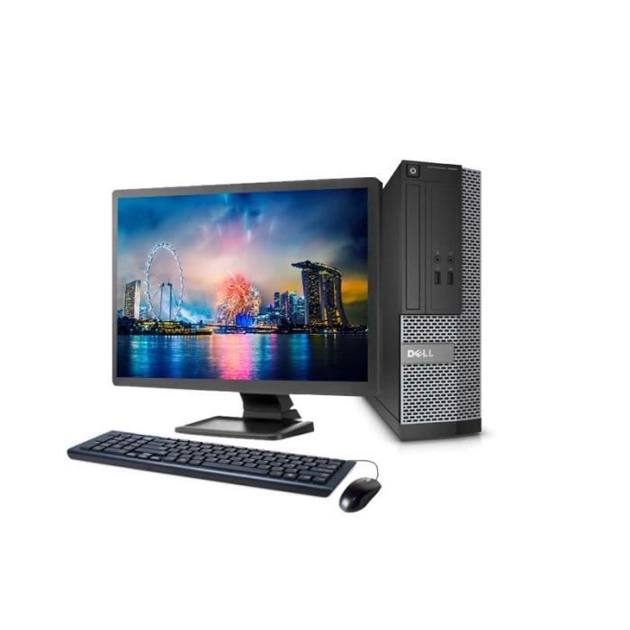 Unité Centrale Dell 3020 SFF – Core i5 – RAM 16Go – HDD 2To – Windows 10 – Ecran 22 – Reconditionné – Etat correct