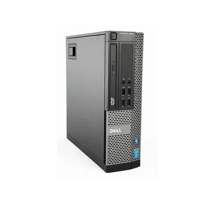 Unité Centrale Dell 9020 SFF – Core i7 – RAM 8Go – HDD 500Go – Windows 7 – Reconditionné – Etat correct