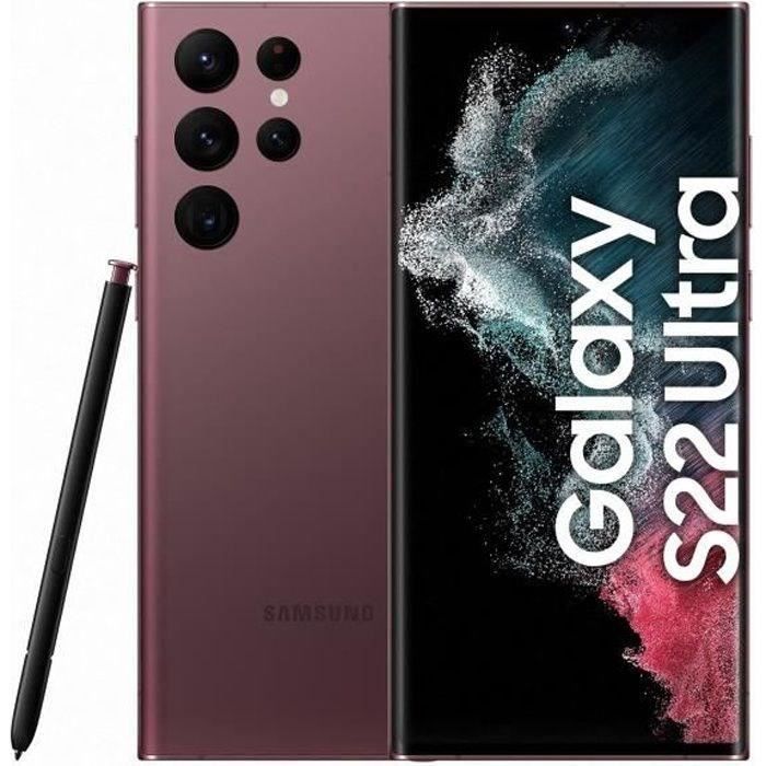 SAMSUNG Galaxy S22 Ultra 256Go Rouge - Reconditionné - Etat correct Reconditionné - Samsung reconditionné disponible sur Cdiscount Seconde Vie
