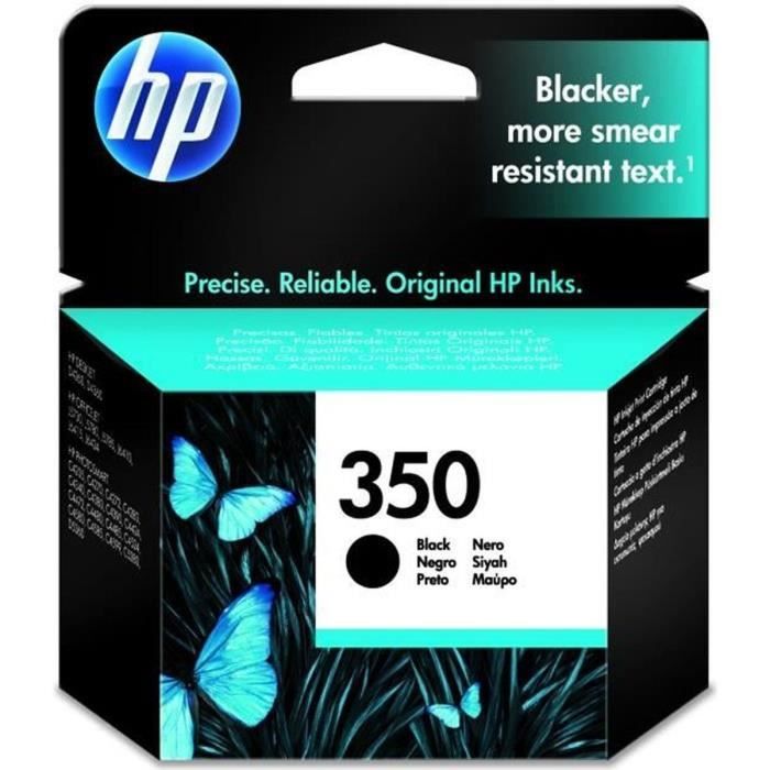 HP 350 Cartouche dencre noire authentique (CB335EE) pour HP Photosmart C4380/C4472/C4580/C5280
