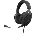 Casque Gamer CORSAIR HS50 PRO STEREO - Filaire - Carbone-0