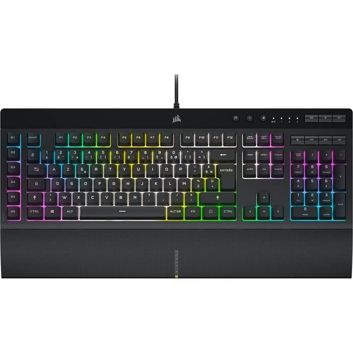 CORSAIR Clavier gamer K55 PRO XT, RGB LED, Rubber Dome (CH-9226715-FR) -  Cdiscount Informatique