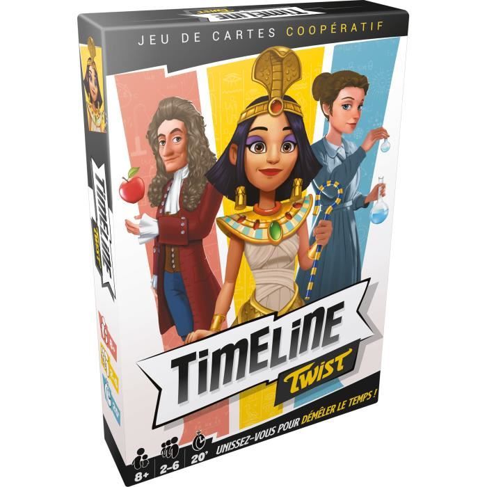Timeline Twist|Asmodee - Jeu de cartes coopératif - 2 à 6 joueurs - À partir de 8 ans