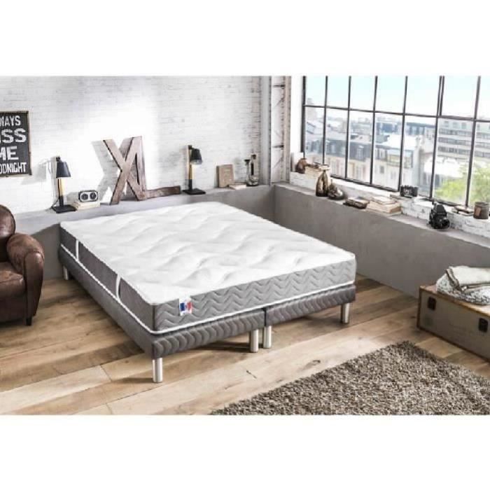 Ensemble matelas+sommiers CONFORT DESIGN - MALAGA 35kg/m³ - Equilibré - 160x200cm Ensemble matelas+sommiers CONFORT DESIGN - MALAGA 35kg/m³ - Equilibré - 160x200cm