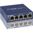 NETGEAR GS105 Switch Ethernet 5 ports Métal Gigabit (10/100/1000), Protection ProSAFE, Garantie à Vie Idéal pour les PME et TPE-0