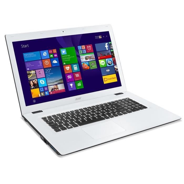 Top achat PC Portable Acer PC Portable - E5-772G-55HR - 17.3" HD+ - 8Go de RAM - Windows 10 - Intel core i5 - Nvidia GeForce 920M - Disque Dur 1To pas cher
