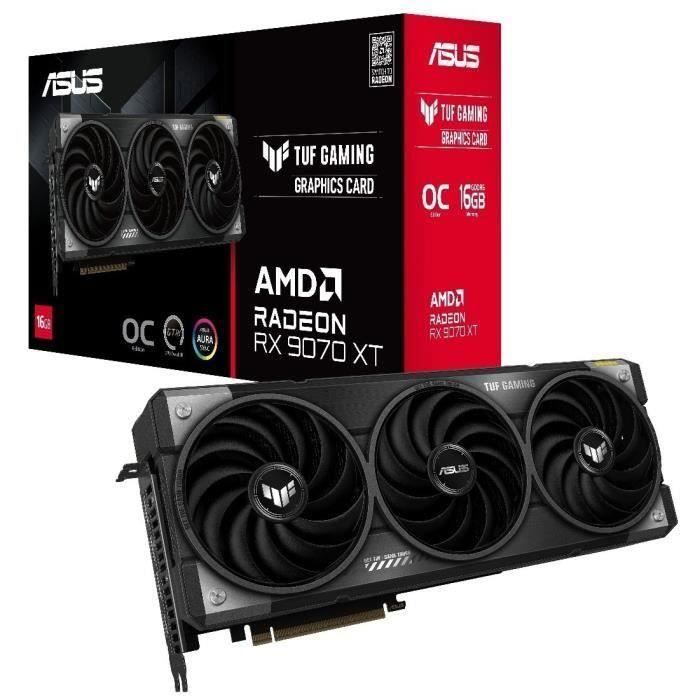 Carte Graphique ASUS TUF Radeon RX 9070 XT – 16 Go GDDR6, PCIe 4.0 - vue 7