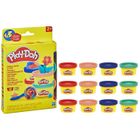 PLAYDOH Play-Doh Pack de 12 L'imagination en fête, autocollants et pots de pâte à modeler de 28 g, petits cadeaux, loisirs créatifs pour enf