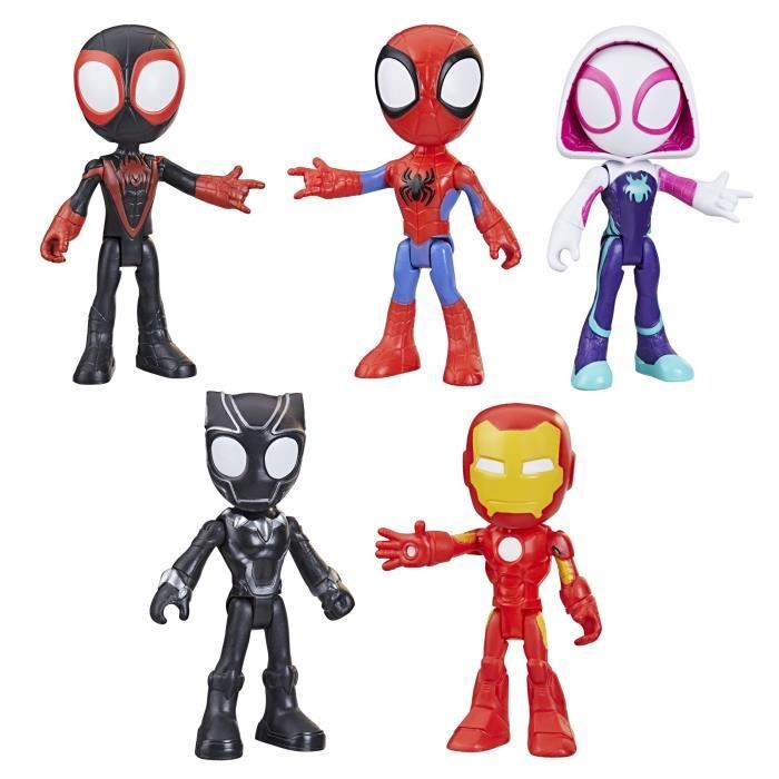 Spidey pack 5 figurines Collection de héros, jouet enfants, Spidey et ses Amis Extraordinaires, Dès 3 ans