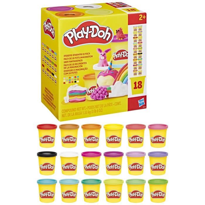 Play Doh Pack de 18 Pots Imagination - vue 5