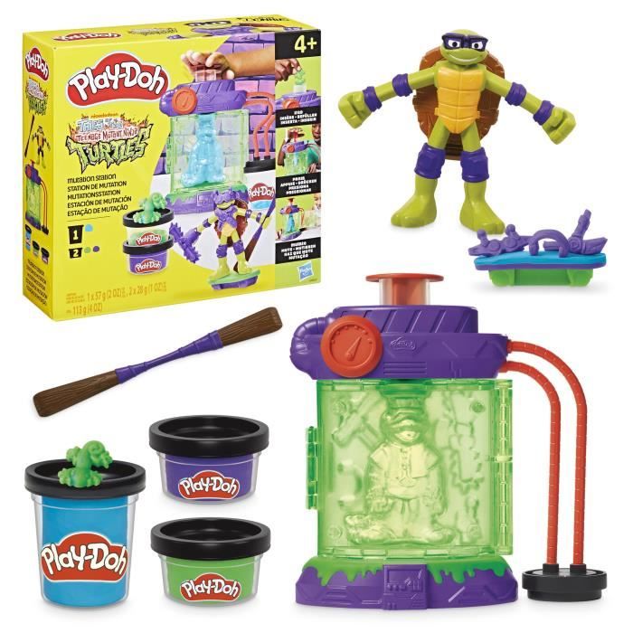 Play Doh Les Tortues Ninja Créations Cowabunga Coffret de pâte à Modeler - vue 8