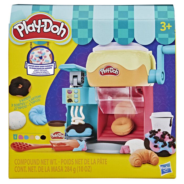 Play-Doh Donut Drop Shop coffret de pâte à modeler jouet de nourriture factice loisirs créatifs pour enfants dès 3 ans
