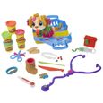 Coffret Play-Doh Le cabinet vétérinaire avec chien et 10 outils - Les classiques-1