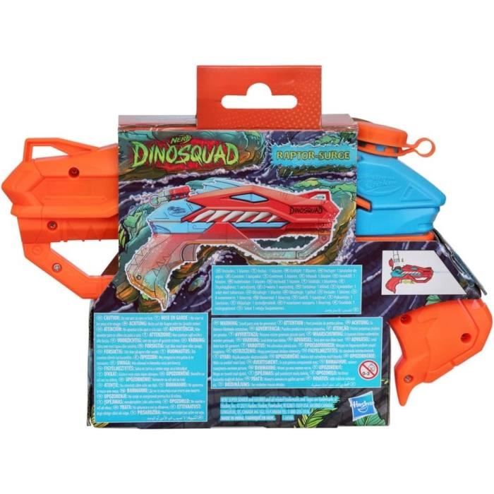 Hasbro Super Soaker Nerf Super Soaker DinoSquad, Blaster à Eau Dino-Soak à Pompe, Jeux d'eau extérieurs pour s'arroser l'été