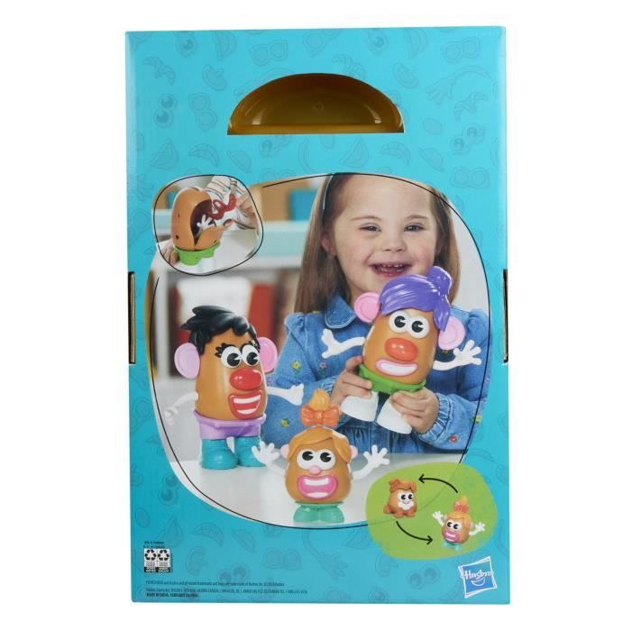 Mr. Potato Head Playskool – Coffret La Famille Patate – 2 Grands Corps + 1 Petit – 41 Accessoires – Dès 2 Ans