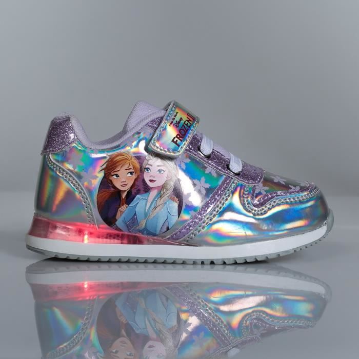 LA REINE DES NEIGES II Baskets Lumi re Mauve Enfant Mauve