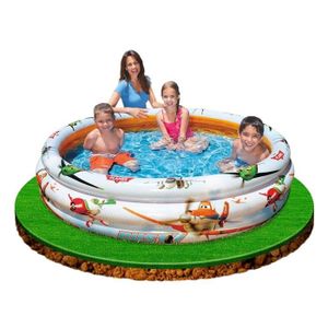 Bestway Piscine Gonflable Familiale De Luxe Bleue 211 X 132 X 46 Cm Cdiscount Jeux Jouets