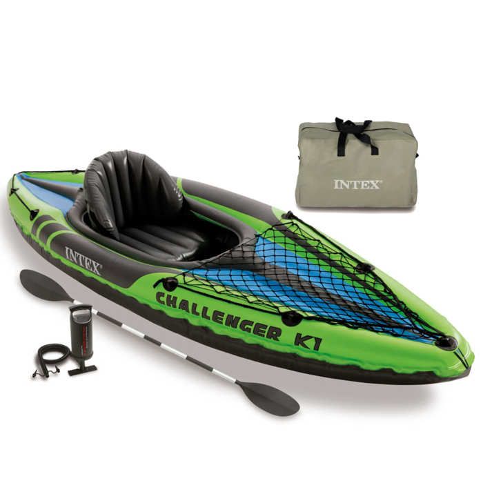 Kayak gonflable INTEX Challenger K1 - 1 place - Vert