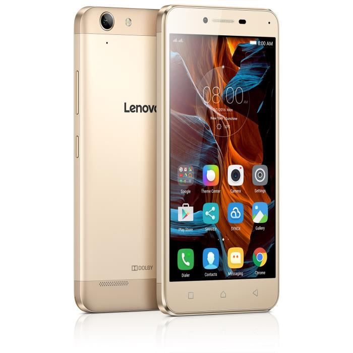 Vente T&eacute;l&eacute;phone portable Lenovo K5 Or pas cher