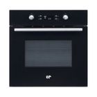 Four encastrable Pyrolyse - 65L - Chaleur tournante - CONTINENTAL EDISON - CEF65PB - Noir et inox - L59,5 x H59,5 x P 57,5 cm