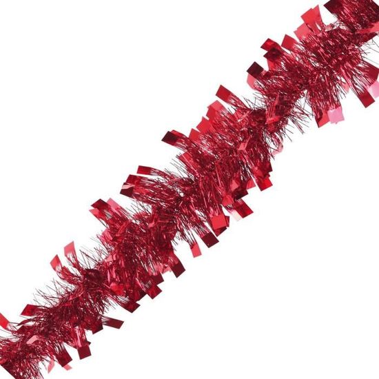 Guirlande de noël disco 2m 6 plis diamètre 12,5 cm rouge - Cdiscount Maison