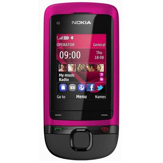 Téléphone mobile - NOKIA - C2-05 Rose - Ecran 2" - Bluetooth 2.1 - Appareil photo VGA