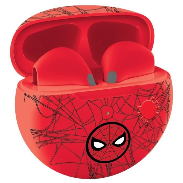 LEXIBOOK - Ecouteurs sans fil Spiderman pour enfants