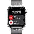 Apple Watch Series 8 GPS + Cellular - 45mm - Boîtier Silver Stainless Steel - Bracelet Silver Milanese Loop-5
