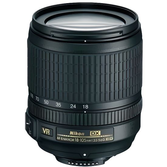 Objectif NIKON AF-S DX VR 18-105 mm f/3.5-5.6G ED - Zoom transtandard 5,8x