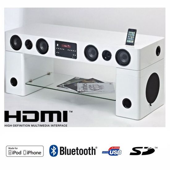 SOUNDVISION SV125 Bluetooth Meuble Audio - Cdiscount TV Son Photo