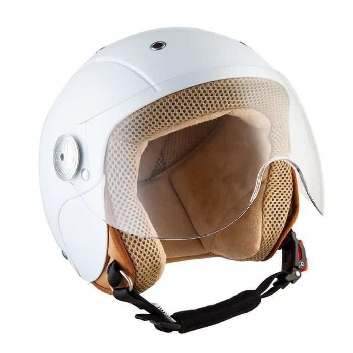 SOXON SP-325 Paris casque jet M Medium 57-58cm tour de tête, avec visière,  casque