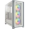 CORSAIR Boîtier PC iCUE 4000X RGB - Moyen Tour - Verre trempé - Blanc (CC9011205WW)-0