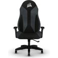 CORSAIR - Chaise de bureau - Fauteuil Gaming - TC60 FABRIC - Tissu Doux - Accoudoirs 3D - Support Lombaire - Gris - (CF-9010035-WW)-0