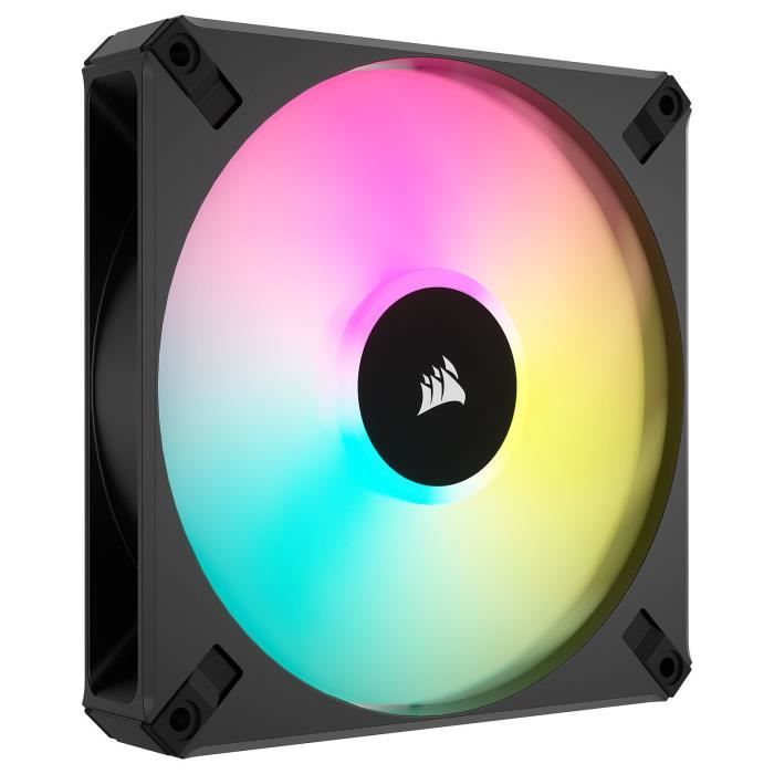 CORSAIR – AF140 RGB ELITE – Ventilateur AF ELITE Series – 140mm – AirGuide – Vendu seul – Noir – (CO-9050155-WW)