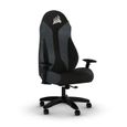 CORSAIR - Chaise de bureau - Fauteuil Gaming - TC60 FABRIC - Tissu Doux - Accoudoirs 3D - Support Lombaire - Gris - (CF-9010035-WW)-1