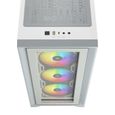CORSAIR Boîtier PC iCUE 4000X RGB - Moyen Tour - Verre trempé - Blanc (CC9011205WW)-2