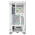 CORSAIR Boîtier PC iCUE 4000X RGB - Moyen Tour - Verre trempé - Blanc (CC9011205WW)-3