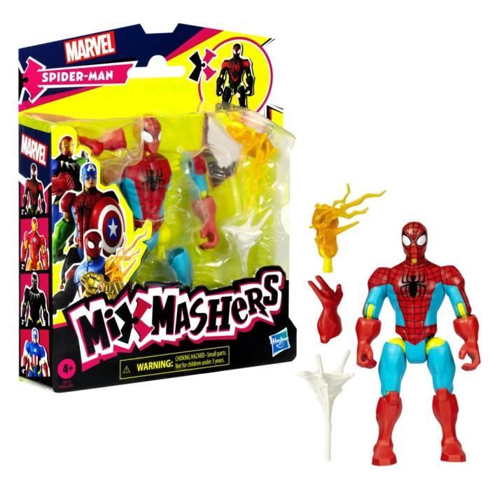 SPIDER MAN MixMashers Marvel Figurine à mélanger et Combiner avec Accessoires