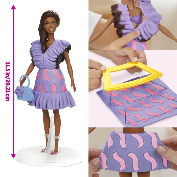 Barbie Métiers – Coffret Poupée Blonde Et Son Atelier De Pâtes Magique, Avec Pâte à Modeler Et Accessoires De Cuisine, Idéal Pour Enfants Dès 4 Ans, GHK43