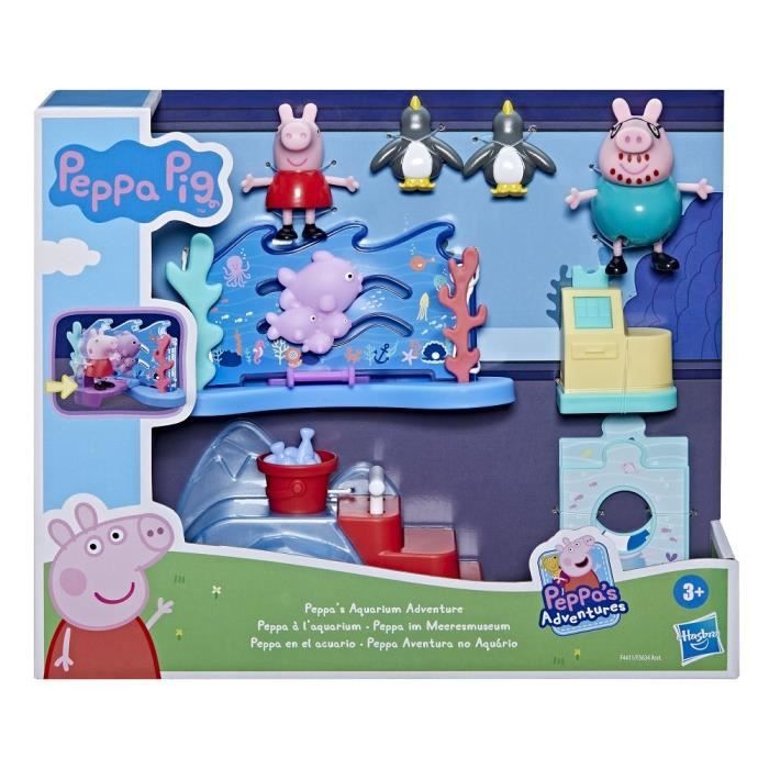 Peppa Pig Le club des amis de Peppa, jouet préscolaire, sons, 2 figurines,  7 accessoires, dès 3 ans