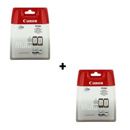 Canon Pixma iP2850 : X2 Multipack Cartouches Canon PG-545/CL-546