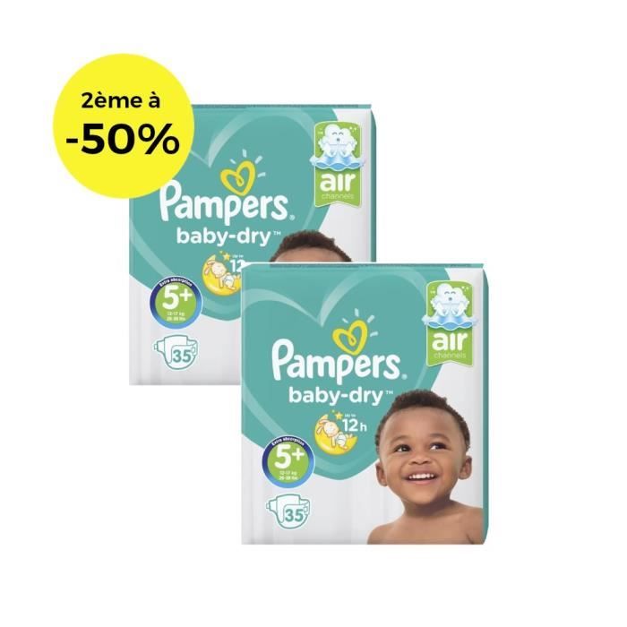 Pampers Baby Dry T5 13 A 25kg Lot De 2 70 Couches Achat Vente Couche Soldes Sur Cdiscount Des Le 20 Janvier Cdiscount