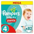 PAMPERS  Baby Dry Pants Taille 4 - 246 couches - Format Mega x3-1