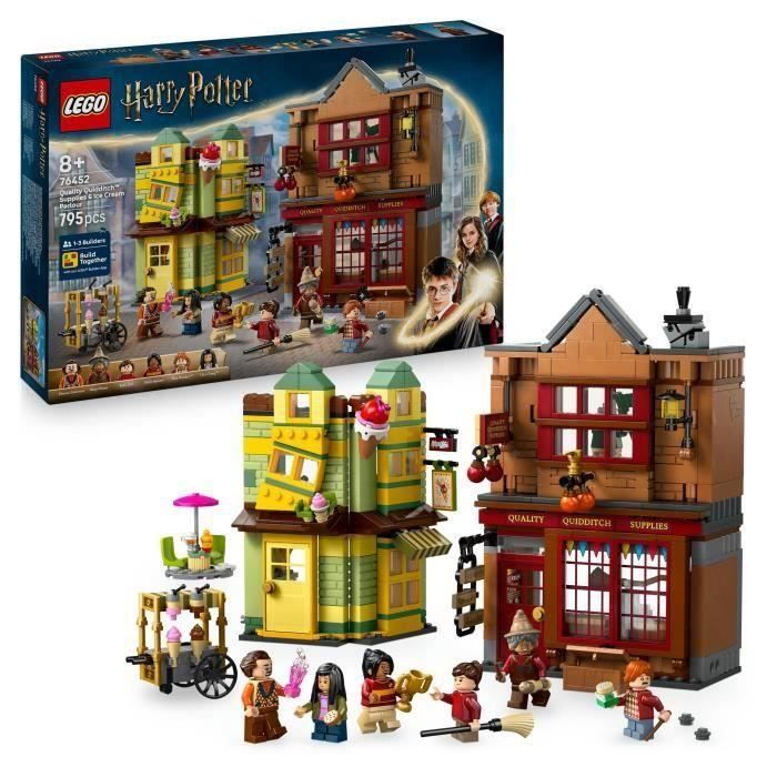 LEGO Harry Potter 76452 Magasin dAccessoires de Quidditch et Marchand de Glaces Jeu 8 ans