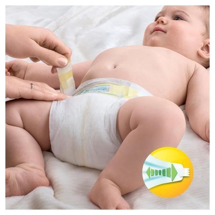 Couches bébé baby-dry taille 1 nouveau-né x60pcs - PAMPERS - Piceri