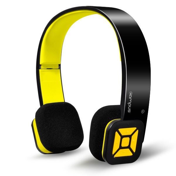 Casque Bluetooth Campus Eights Avec Micro – Couleurs Au Choix (Jaune, Blanc, Orange, Rouge)