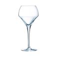 6 verres à vin rouge et blanc 37cl Open Up - Chef&Sommelier - Cristallin design original 30% plus résistant 211 Transparent-0