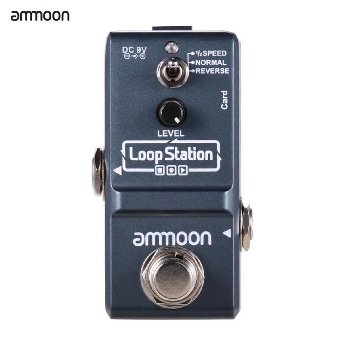 Ammoon Mini Pédale d'effet Looper pour guitare 3 modes de travail True